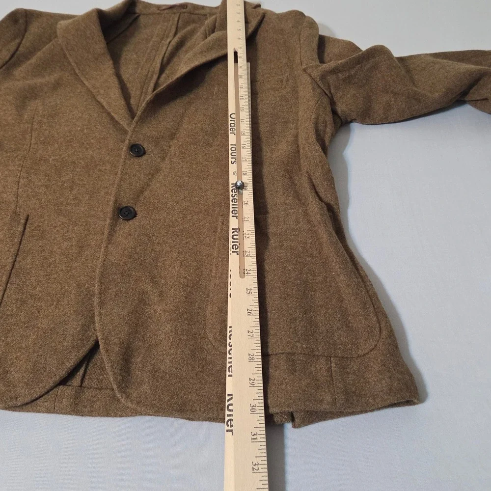 Proper Cloth Sport Coat Mens 48 Japanese Ochre Wool Shetland Tweed Blazer